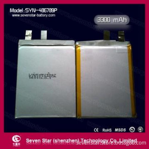 3.7V Lithium Polymer Battery 3300mAh